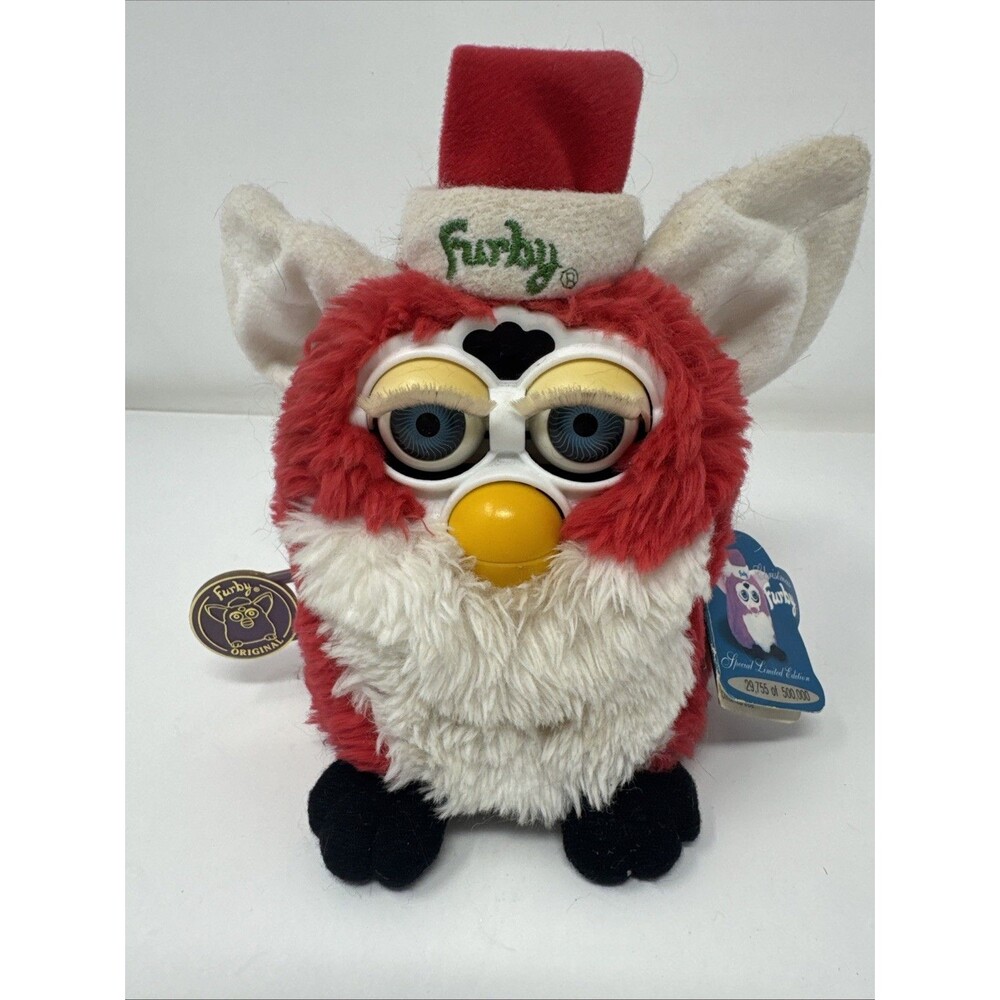Vgt 1999 SANTA CLAUS FURBY Model 70-885 CHRISTMAS Limited Edition Tested READ